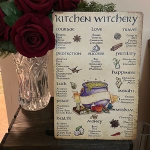 🧙‍♀️Kitchen Witchery Metal Wall Tin Sign - Water-proof & Dust-proof